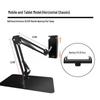 Adjustable Desktop Microphone Stand with Widened Base and Boom Arm for Phones and Tablets