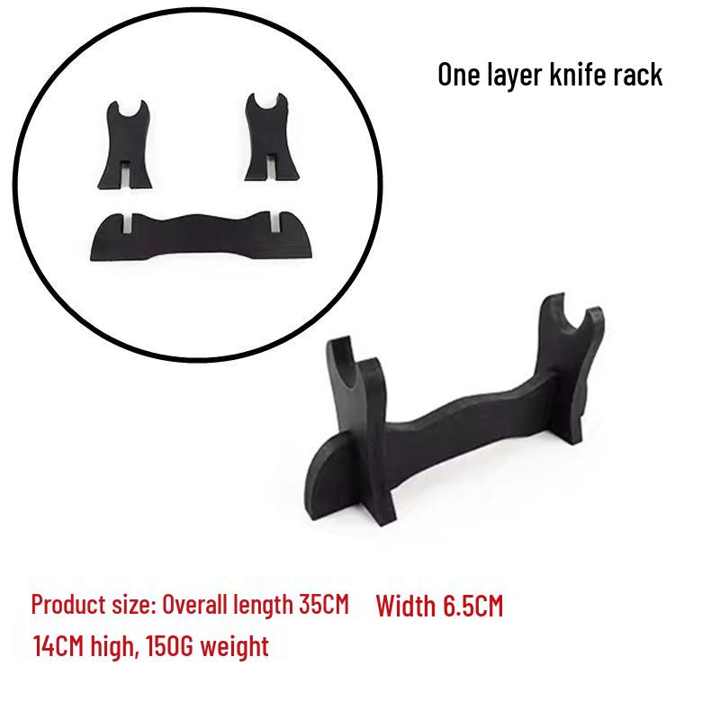 Sword and Flute Display Rack: One, Two, or Three-Layer Holder In White or Black