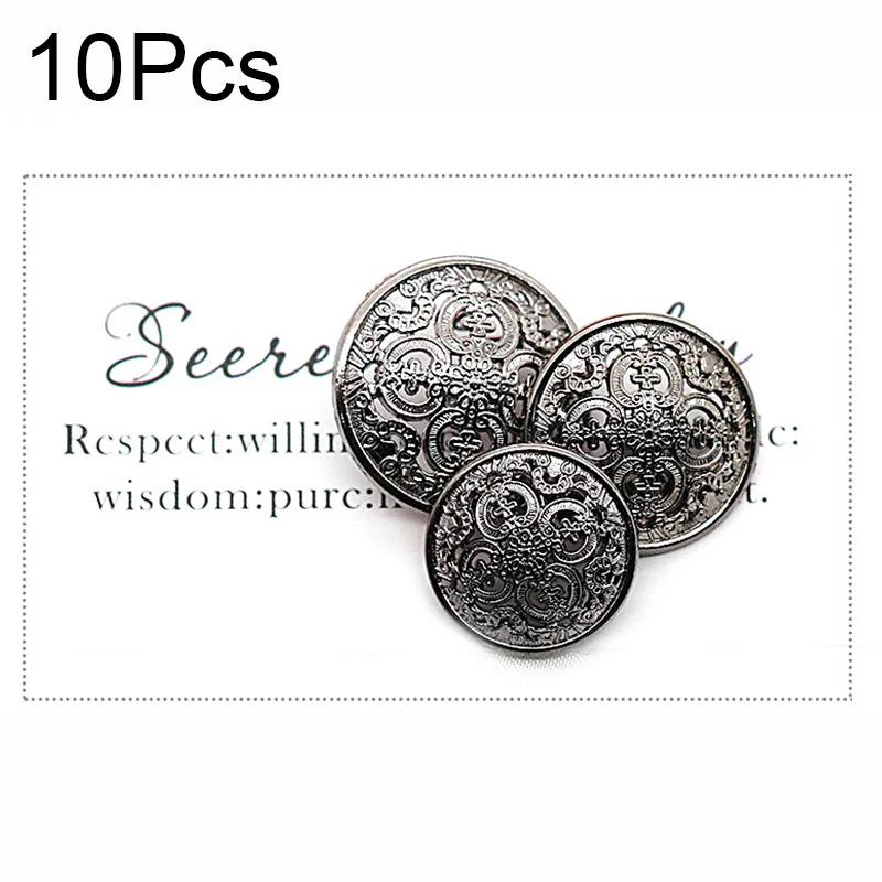 

European Retro Hollow Carved Golden Buttons for Clothing Handmade DIY Blouse Buttons Sewing Accessories Vintage Jacket Buttons 20mm