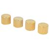 4 Pcs Durable Dome Knob Volume Tone Control Replacement Parts for Electric Guitar Bass(Gold)
