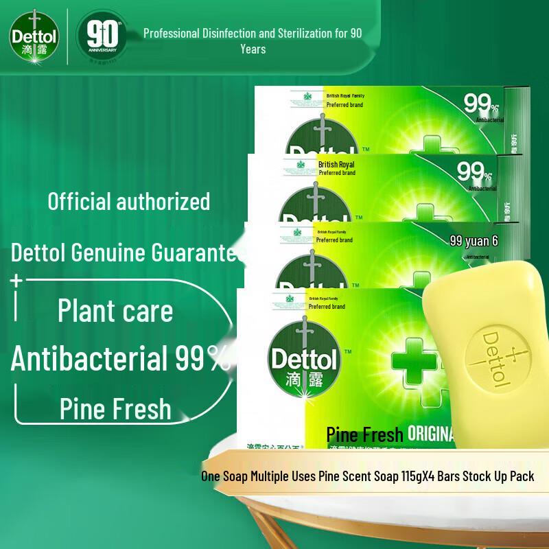 Dettol Healthy Antibacterial Pine Fresh Soap Bars