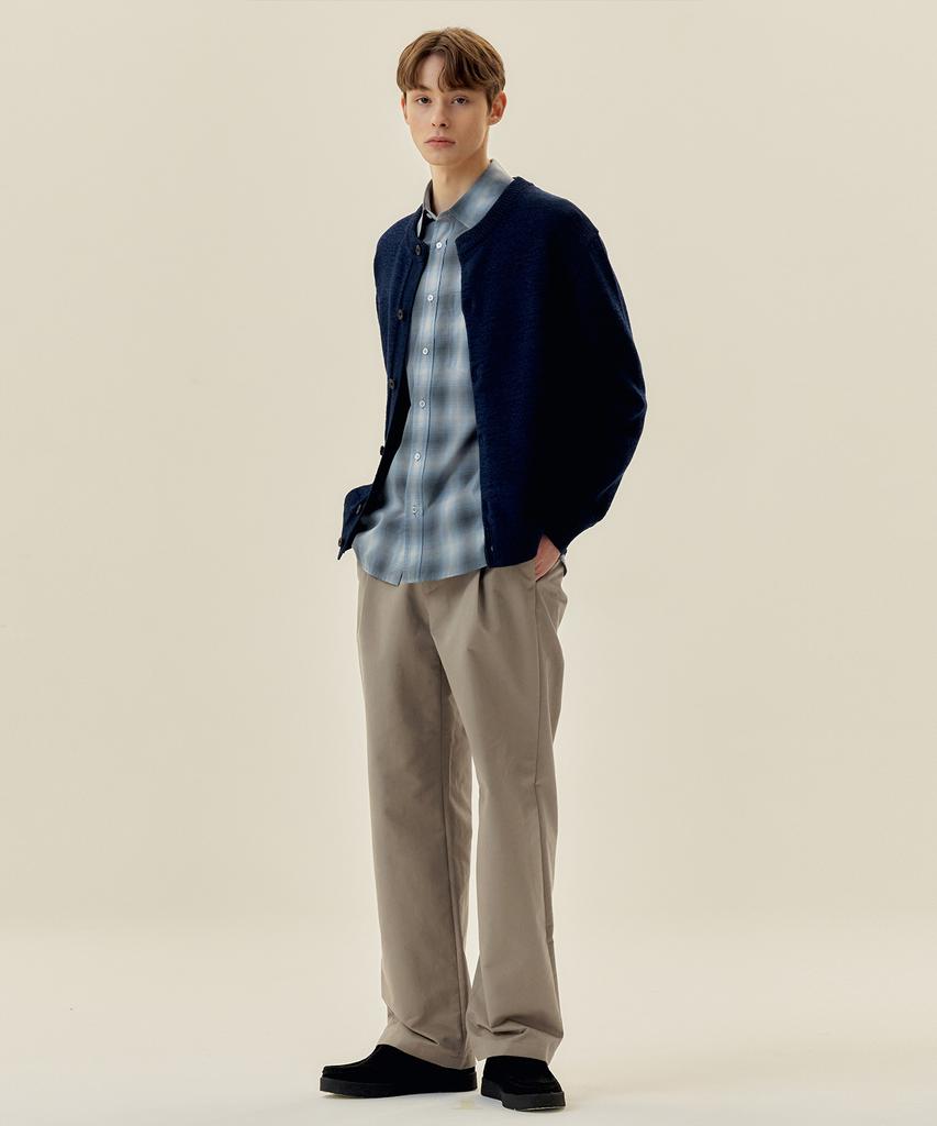 MINDBRIDGE [Couture] Wide Single-Pleat Elastic Pants - 2 Colors