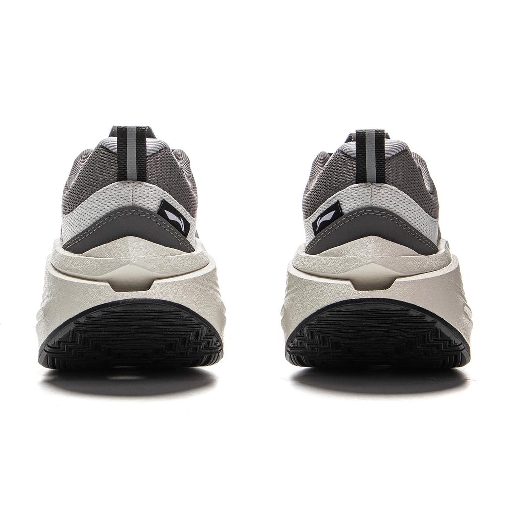 Li Ning Absolute Shadow CRC Zweite Generation Reflektierend Leicht Trendig Rutschfest Rebound Low-Top Lifestyle Freizeitschuhe Herren Sneaker Grau AZGV049-1