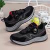 Men Women Rotating Button Sneaker Men's Sports Shoes EVA Soft Sole Elderly Comfortable Breathable Walking Shoes High Quality