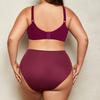 Plus Size Lingerie Set for Women Big Size Wired Underwear Set Plain Unlined Thin Bra and Panty Set 85C-110D