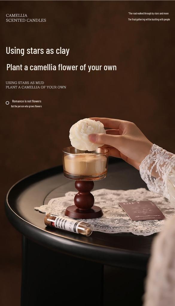 Elegant Aromatherapy Candle Gift Box - Flower Story for New Year, Valentine's Day, Birthdays & Weddings
