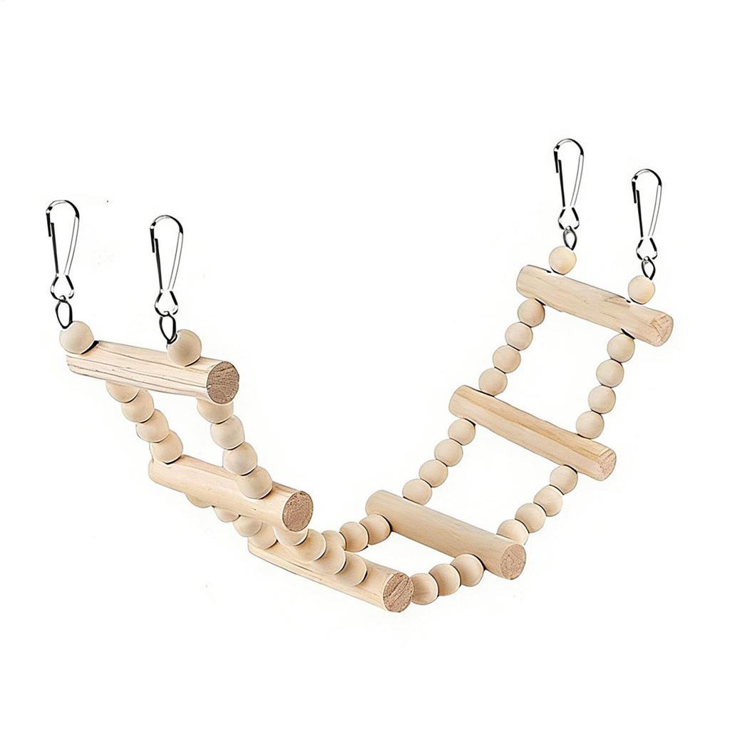 Bird Toys Combination Parrot Bird Toys Wood Articles Bite Pet Bird Toys For Parrot Training Bird Toy Swing Ball Bell Standing