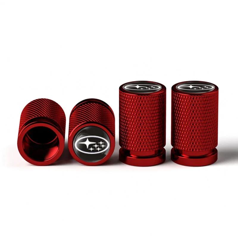 4PCS Car Tire Valve Caps Wheel Stem Protection Air Covers For Subaru STI XV WRC WRX BRZ FORESTER IMPREZA LEGACY OUTBACK TRIBECA vus9