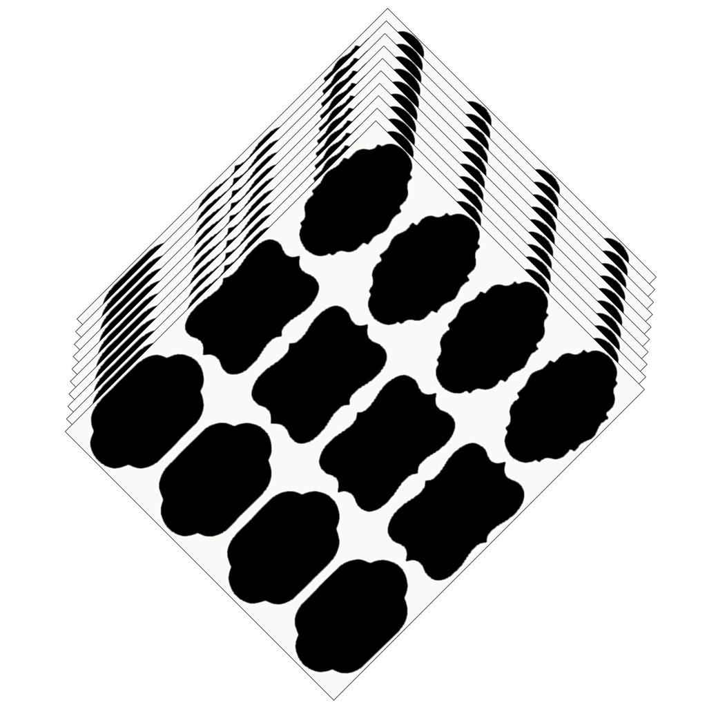 Díszes alakú kraft palackcímkék 120 db Esszenciális palackcímkék befőzéshez, tárolódobozhoz és karácsonyi ajándékcsomagoláshoz