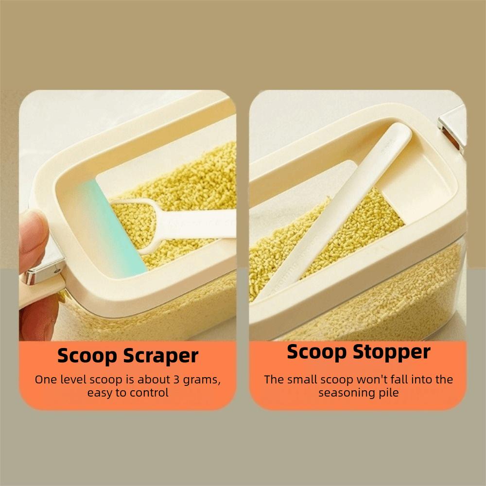 Plastic Pop-Top Seasoning Box 600ML Salt Storage Container Multi-functional Spice Jars Kitchen