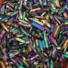Rainbow Electroplate Colorful Titanium Aura Lemurian Seed Quartz Crystal Decor