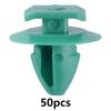 1748293 68102758AA 50pcs Door Post Side Fender Molding Trim Clip Retainer Green Nylon Fit for Jeep Renegade Fiat 500