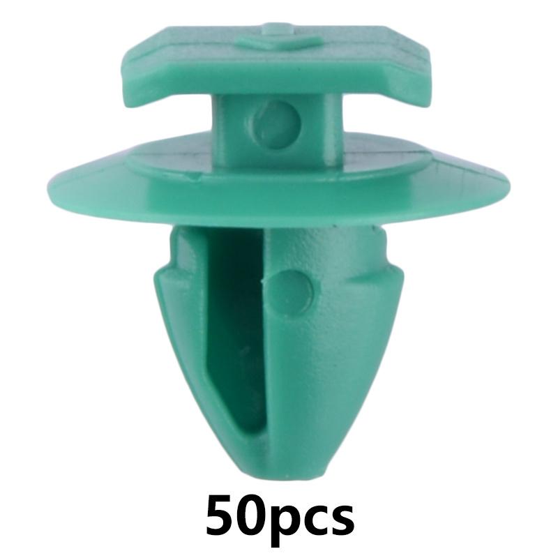 1748293 68102758AA 50pcs Door Post Side Fender Molding Trim Clip Retainer Green Nylon Fit for Jeep Renegade Fiat 500
