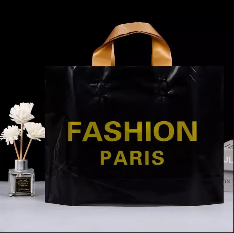 50pcs New models Handbag thick 0.14mm durable clothing cosmetic gift Shopping bags Resilient Powerful handheld Portable Packaging bag