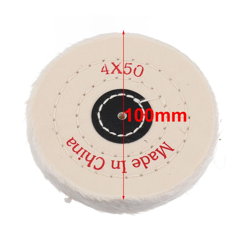 Cloth Buffing Polishing White Wheel Arbor Buffer Polish Grinder Pad Mat Cloth Buffing Wheel Grinder For Mirror