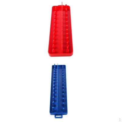 Set Of 2 1/4 Socket Organizer Holder Rail Tray Metric+