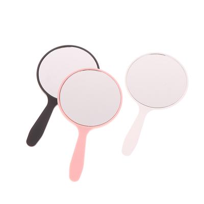 Eyelash Extension Handheld Makeup Mirror Round Makeup Vanity Mirror With Handle Hand Mirror Spa Salon Compact Mirrors
