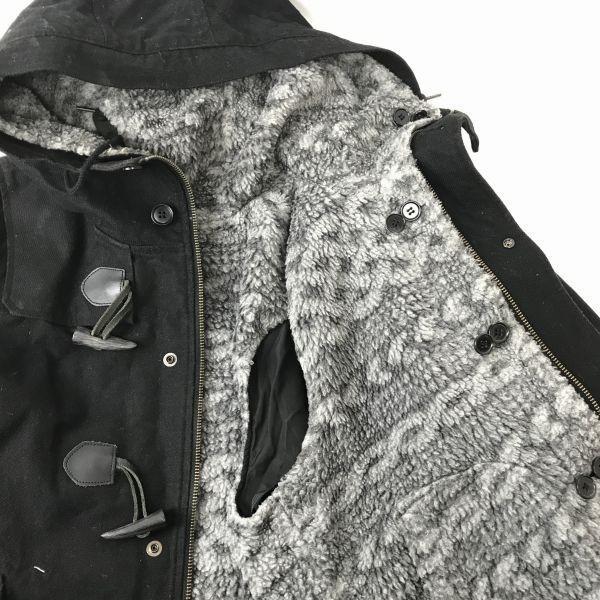 Journal Standard Removable Fleece Liner Short Duffle Coat Men M Black