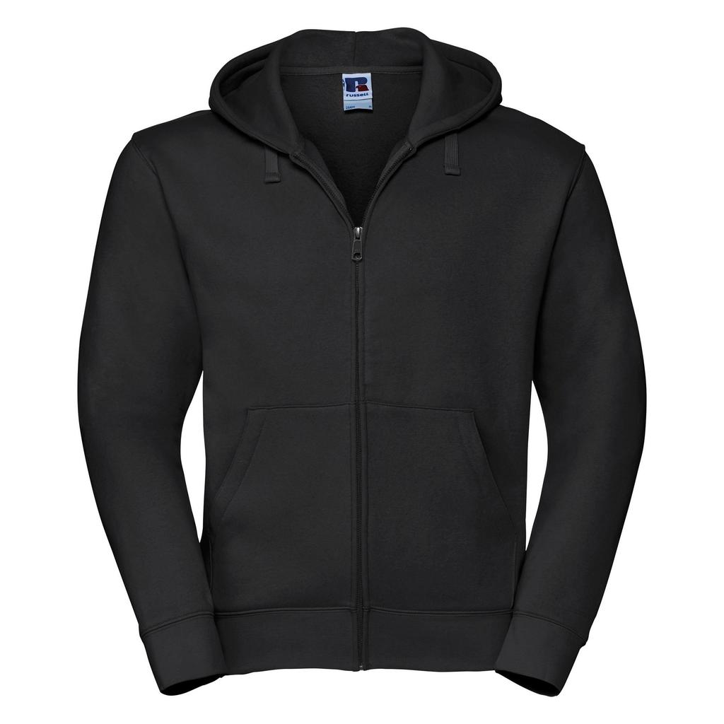 Russell Mens Authentic Full Zip Hooded Sweatshirt / Hoodie