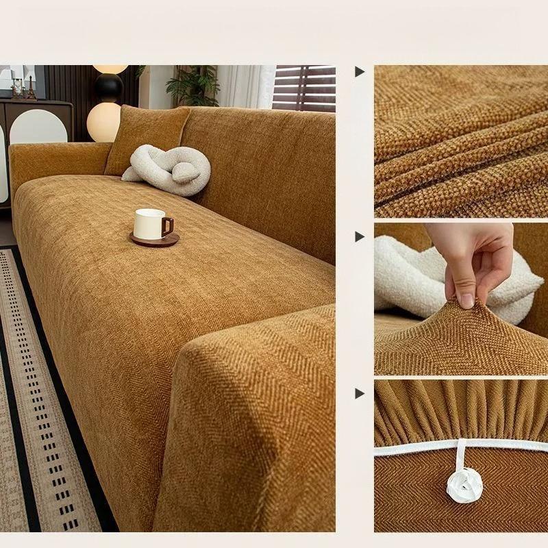 New Elastic Jacquard Chenille Sofa Cover