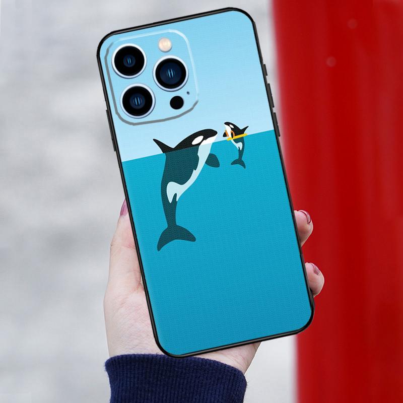 Whale Sharks Fish Phone Case For iPhone 16 Pro Max 12 13 Mini 11 14 15 Pro Max XR 15 16 Plus 16e Cover Shell