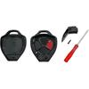 Key Fob Shell Case Replacement for 3 Button Toyota,Key Fob Cover with Screwdriver,Compatible for 2006-2018 Toyota 4Runner Corolla Matrix RAV4 Venza