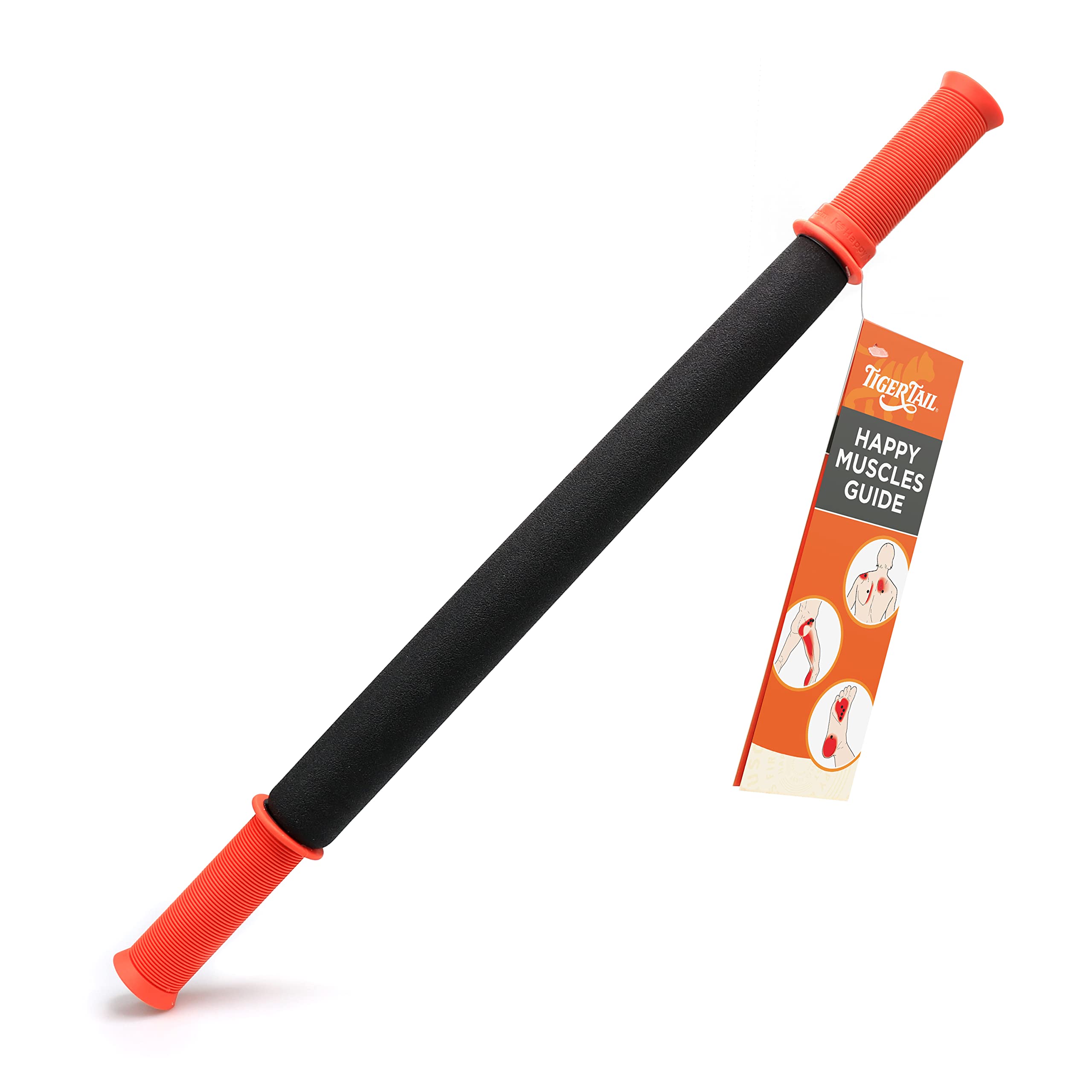 

TigerTail Триггерная точка Миофасциальный релиз Массаж Длинная модель и Ролик, (56см) чёрный
