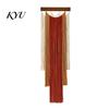 Handmade Cotton Wall Decor Boho Hanging Decor, Hand Woven Tassel Tapestry, Gradient Tapestry for Bedroom Color Fringe Living Room Cafe Decoration