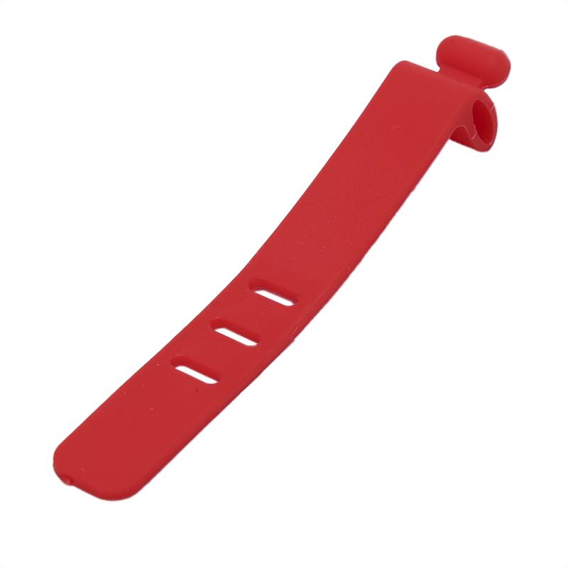 Silicone Data Cable Organizer Headphone Cord Finishing Buckle Wrap Tie Strap