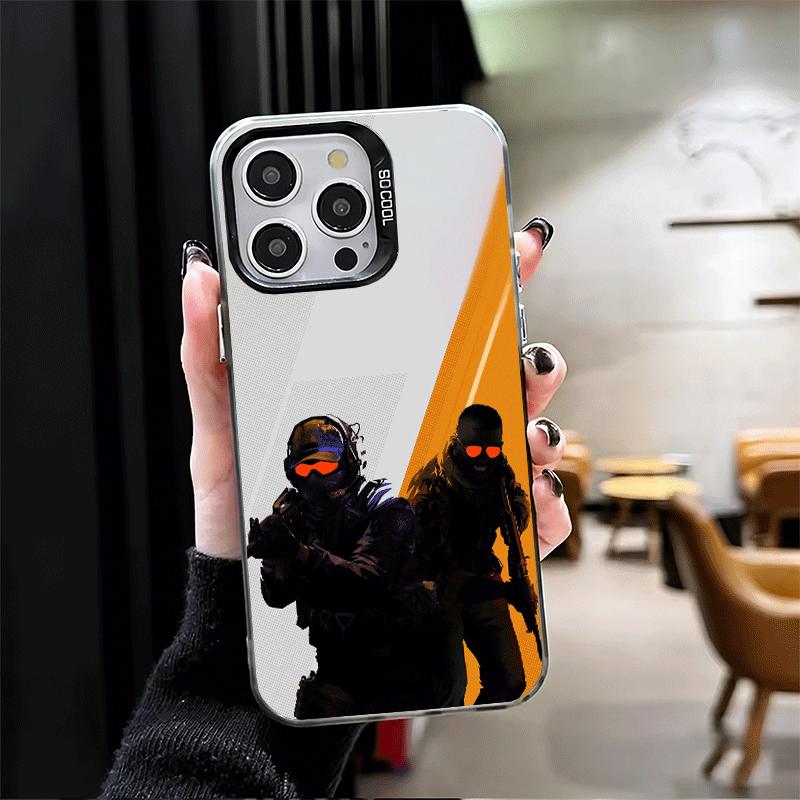 Counter Strike Cs Go Soft Phone Case for iPhone 15 16 17 Pro Max 17Air 16E 14 Plus 13 12 Mini Shockproof Cover Back Shell