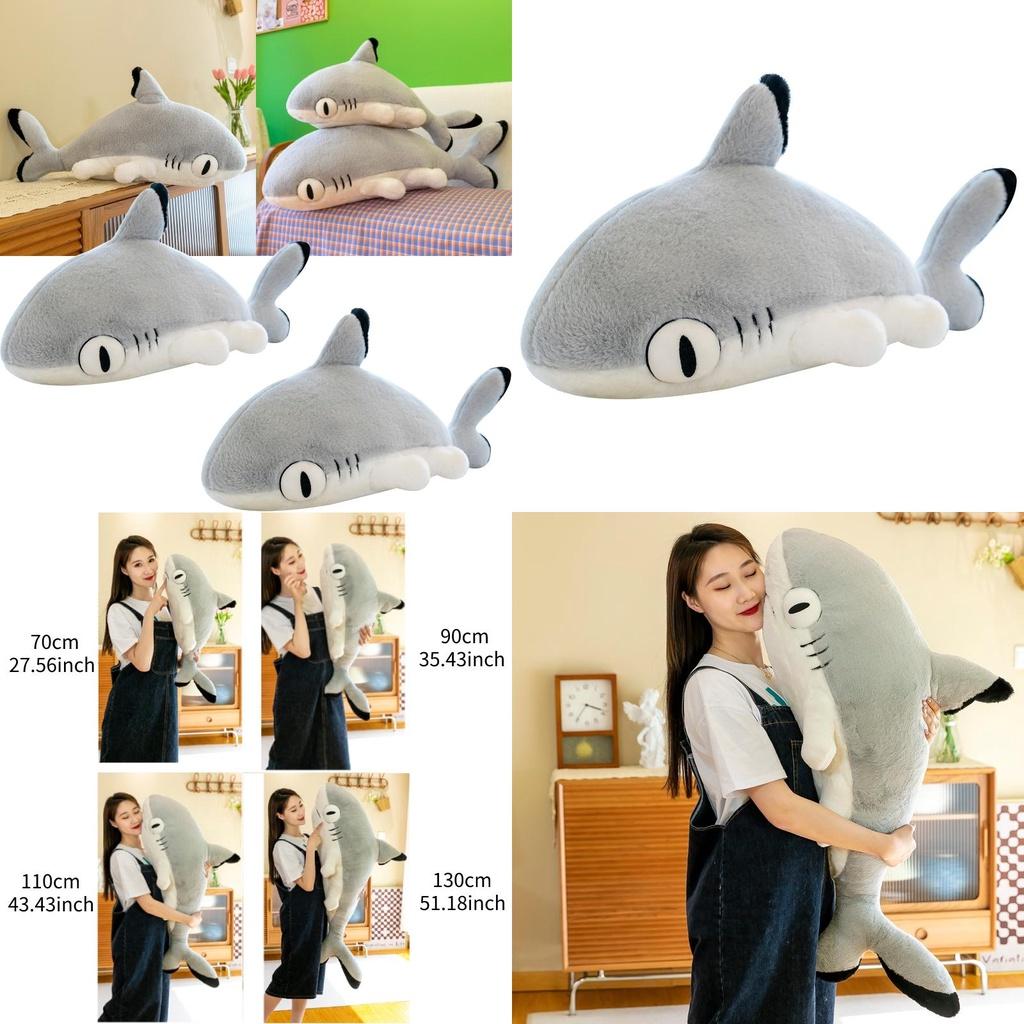Cute Shark Cat Plush Toy Pillow For Kids Soft And Cuddly, Perfect For Bedtime Snuggles! 70cm-150cm Sizes Available