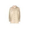 Polo FW21 Logo Texture Effect Shirt Jacket Women Jackets Khaki 211866356-001