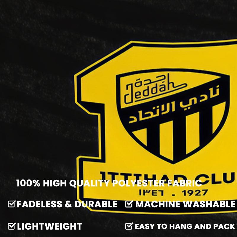 Al-Ittihad FC Wall Tapestry Aesthetic Wall Hanging Printed Fabric Blanket Decorative Tapestries for Bedroom Living Room Home Decor
