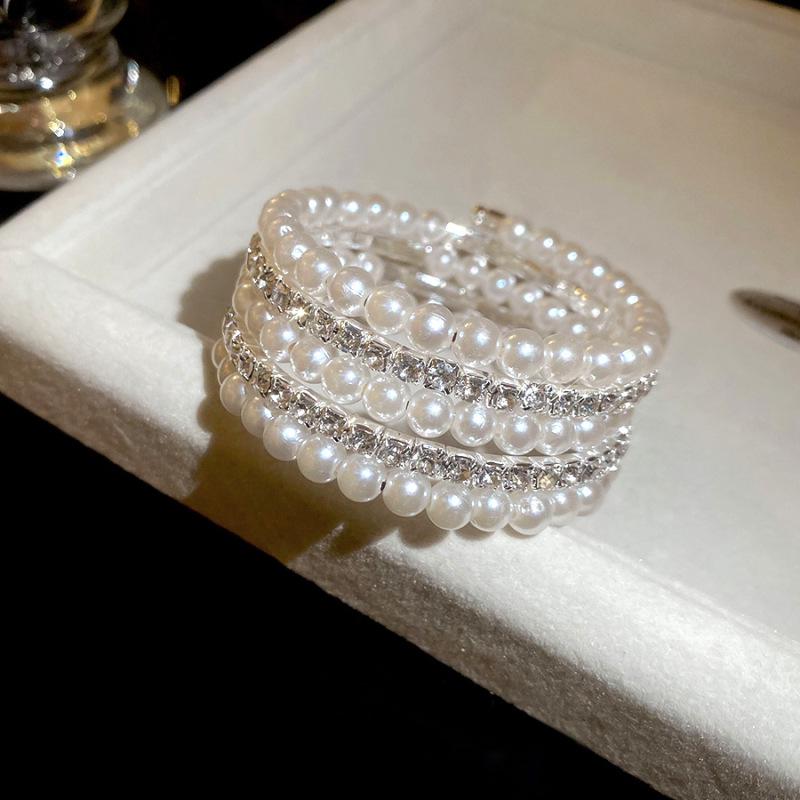 Koreanisches Strass-Offenarmband: 2025 Trendiges, High-End, Luxuriöses Armband für Damen.