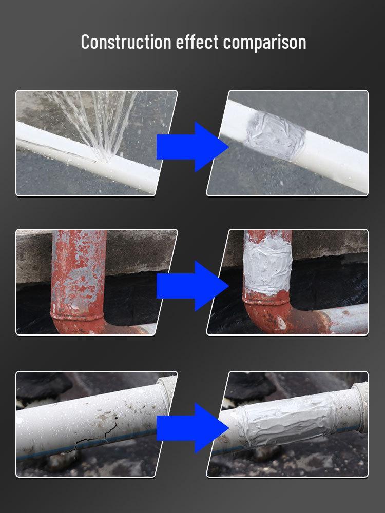 Mehrflächenrohrleck-Reparaturkleber für Metall, Kunststoff, PVC und Gusseisen