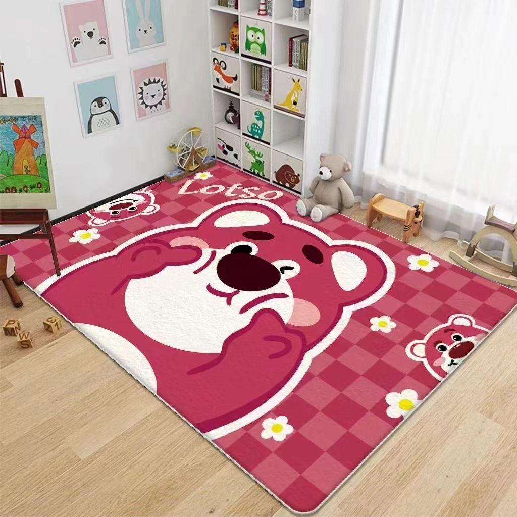Дисней Лотсо Медведь Мультяшный Ковер Гостиная Спальня Ванная Кухня Входной Дверной Коврик Нескользящий Милый Домашний Декор Ковер для Девочки 40x60cm