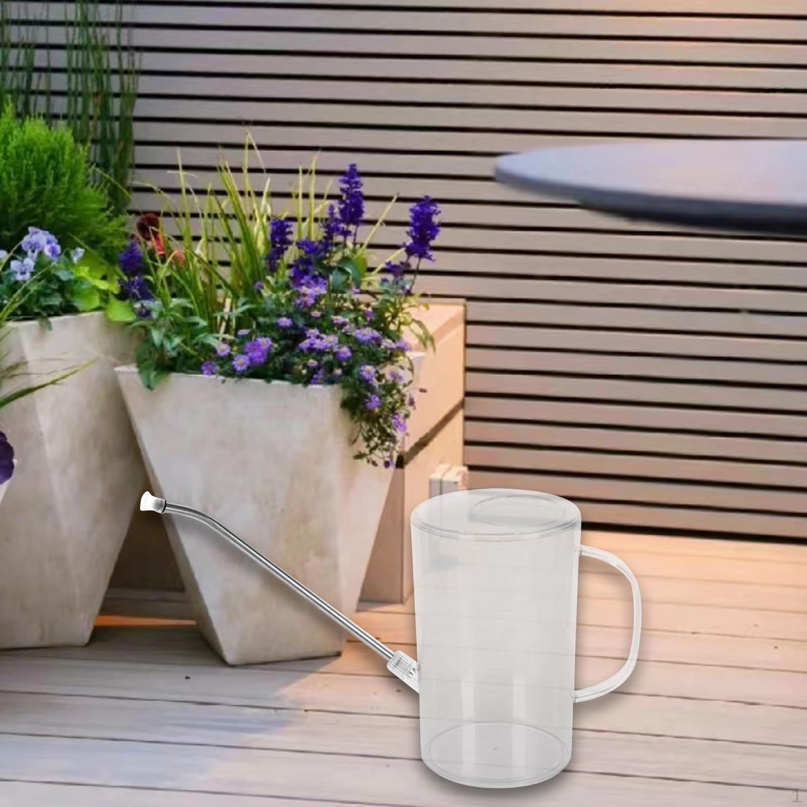 

Лейка для комнатных растений, подарки, длинный горшок с носиком, садовый дом Clear 1L