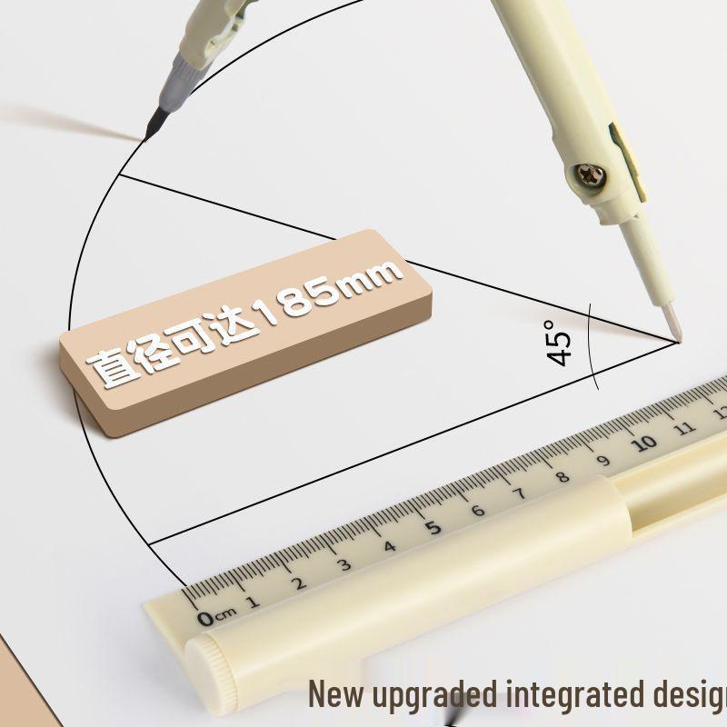 Multi-functional Compass and Ruler Set for Students – Ideal for Drawing Circles