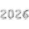 16Inch 2026 Happy New Year Foil Balloons Christmas New Year Party Decoration Festival Party Supplies Photo Props Home Decor
