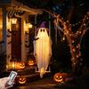 Fernbedienung Geist mit Timer Halloween Schwingendes Hängedekoration LED Lichterkette für Außen Dekoration Verstellbare Party Requisiten Hof Beleuchtete Fledermaus Dekoration &