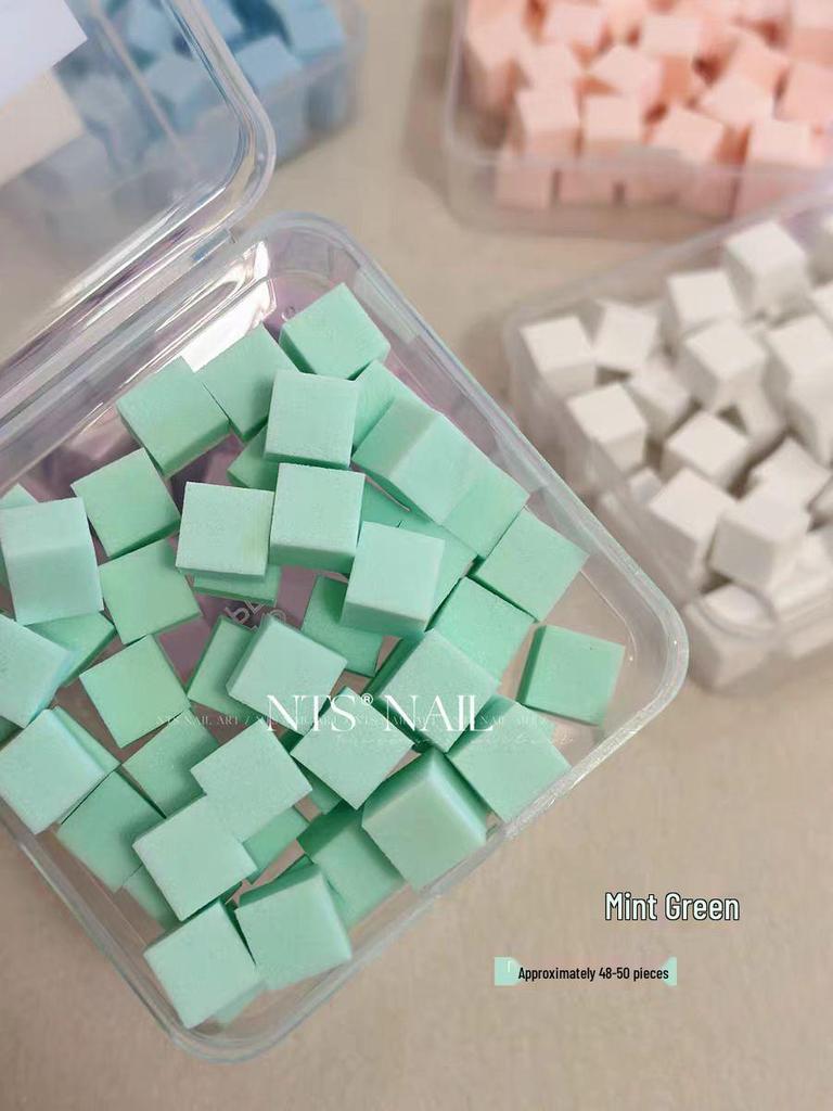 New Color Patting Sponge: Mini 1cm Tofu Gradient Blush Nail Art Tool