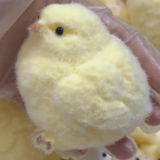 Handmade Chick Stress Relief Toy Pocket Size Ultra Soft Chick Squeeze Fidget Toy Anxiety Release Chick Pinch Sensory Toy Easter Stuffers