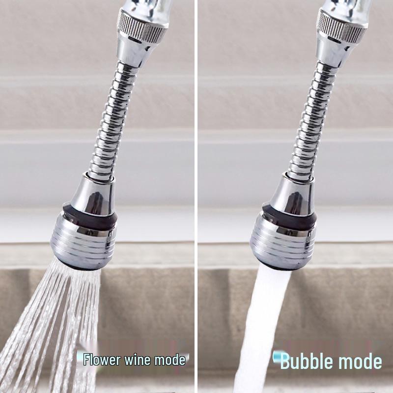 Splash-Proof Shower Head Extension with Water-Saving Pressurized Filter Aerator