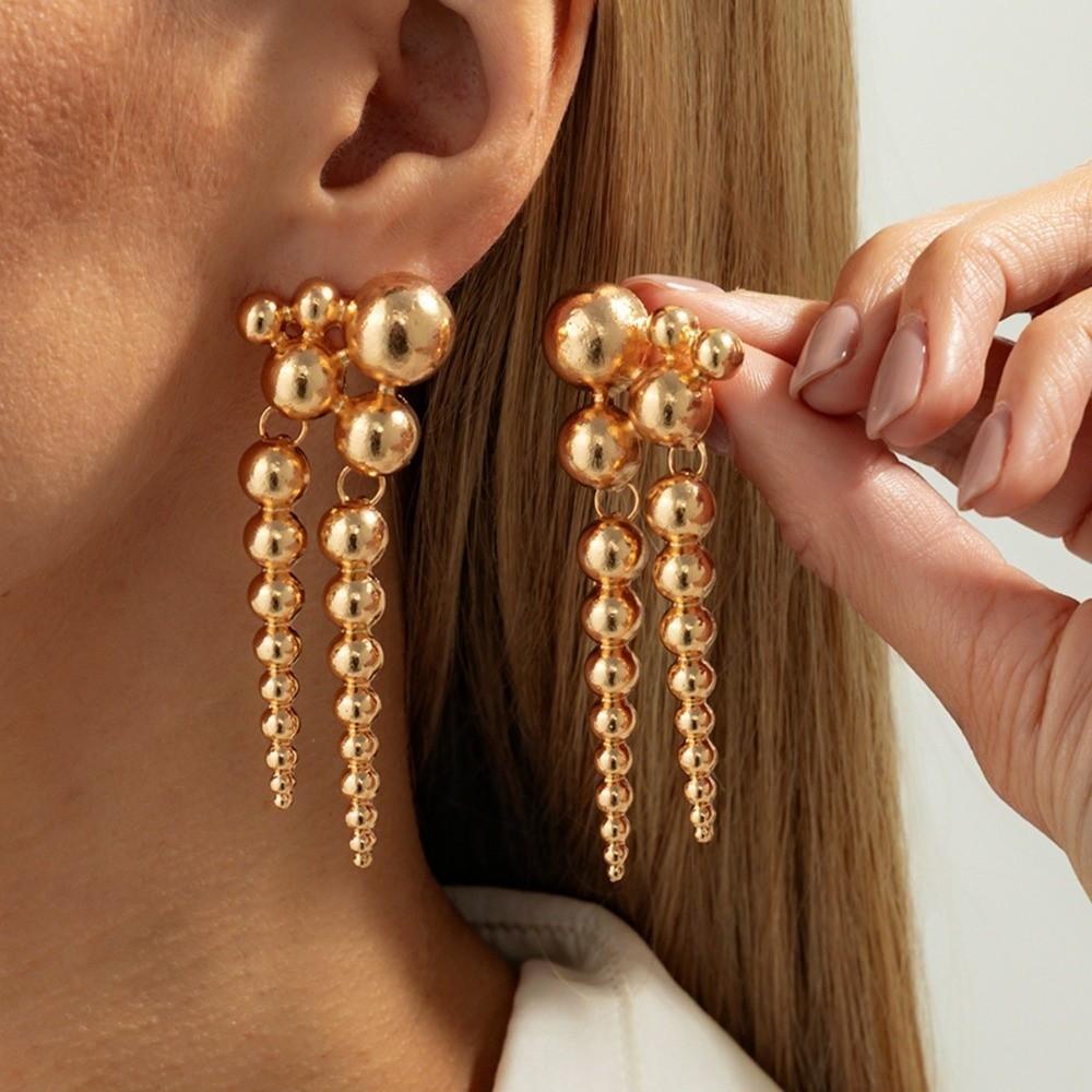 Bohemian Geometric Earrings Irregular Tassel Earrings Multi-Layer Earrings  Women Jewelry