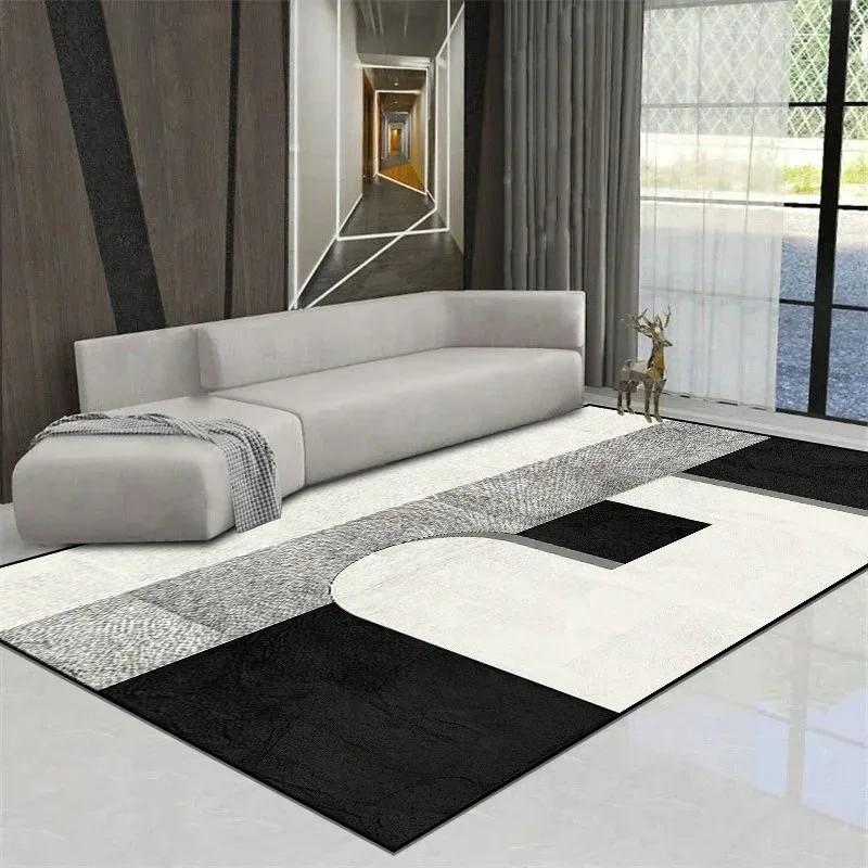 Modern Geometric Rug Non-Slip Washable Area Carpet for Living Room Bedroom Home Floor Decor Mat