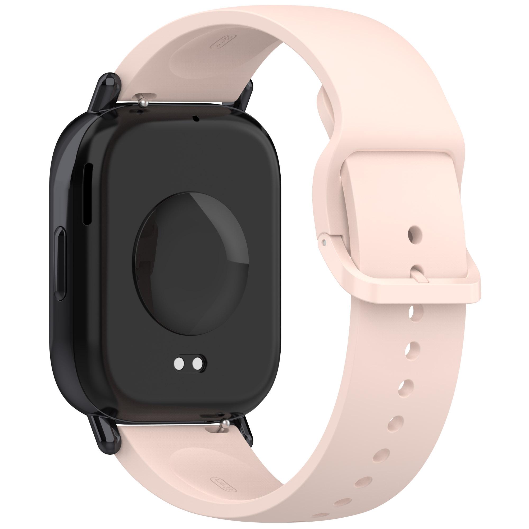 

Для Xiaomi Redmi Watch 5 Lite Band водонепроницаемый потостойкий мягкий силиконовый спортивный ремешок Light Pink