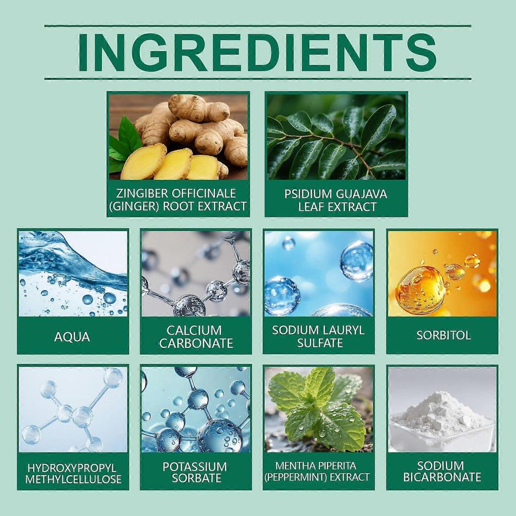 Peppermint Herbal Toothpaste For Daily Gentle Oral Cleaning, Caring For Teeth, Freshening Breath And Protecting Gums