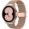Milanese Bracelet + Case with Screen Protector for Samsung Galaxy Watch 4 40mm, Rose Gold