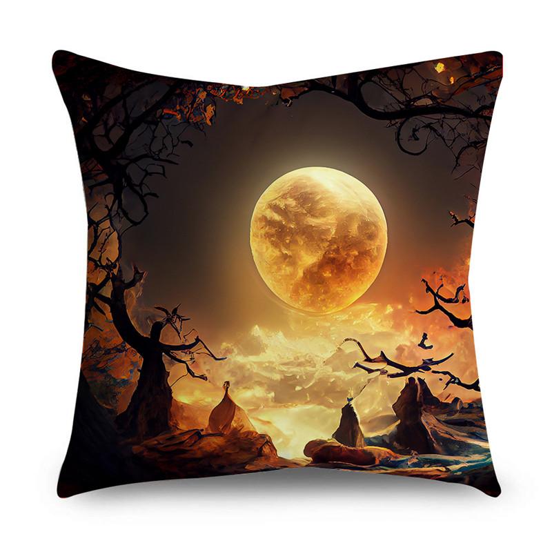 NIGHTWISH Halloween Pattern Pillowcase Holiday Design Home Decor Sofa Cushion Cover 40/45/50cm Happy Easter Day