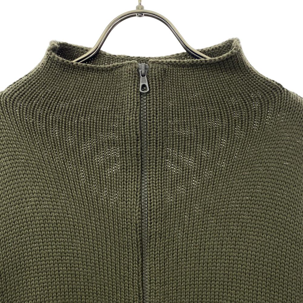 MAX&CO Made In Italy Knit Jacket S Khaki Zip Up Women Used
